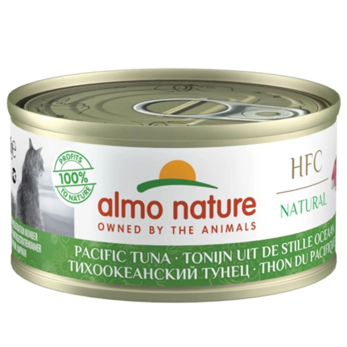 Almo Nature HFC -kissan märkäruoka, Tyynenmeren tonnikala 70 g