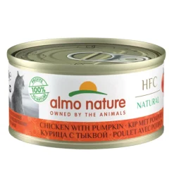 Almo Nature HFC -kissan märkäruoka, kana ja kurpitsa 70 g