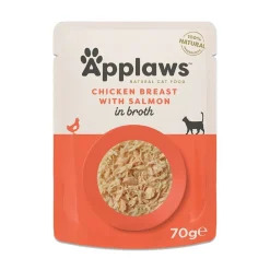 Applaws Kana ja lohi liemessä 70 g