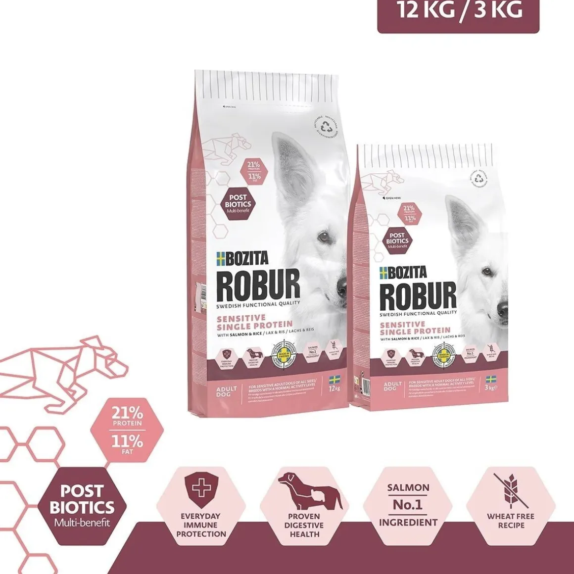 Bozita Robur Adult Sensitive Single Salmon