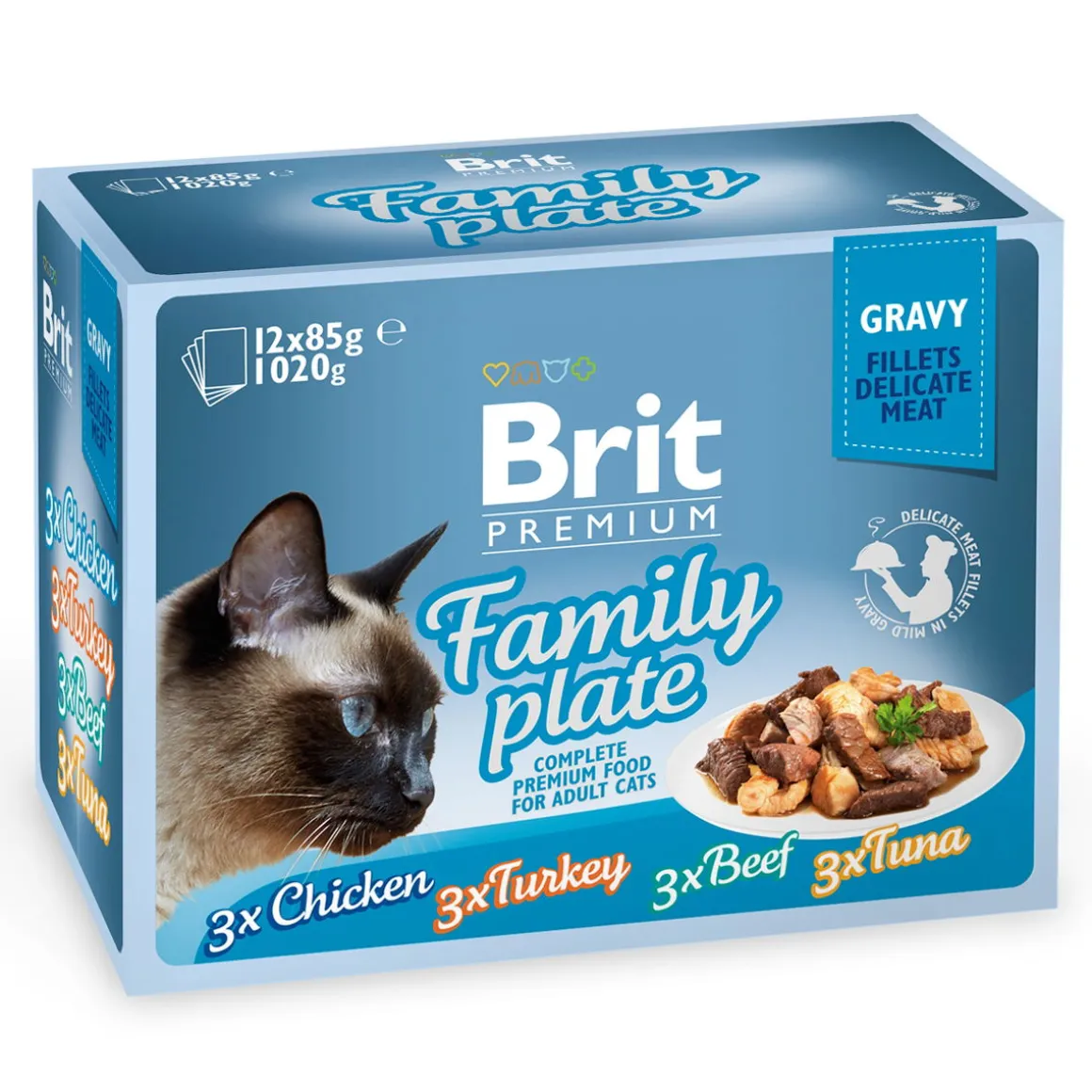 Brit Premium paloja kastik. Multipack 12x85g