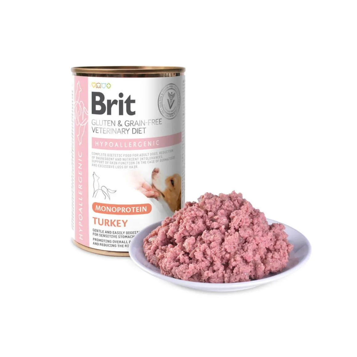 Brit Veterinary Diet for dogs Hypoallergenic Monoprotein Turkey Can 400g