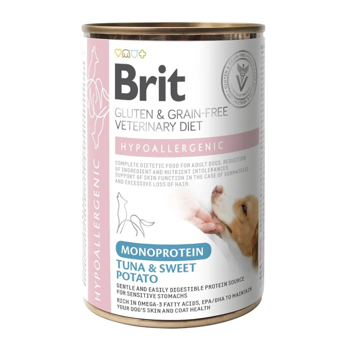 Brit Veterinary Diet for dogs Hypoallergenic Monoprotein Tuna&SweetPotato Can 400g