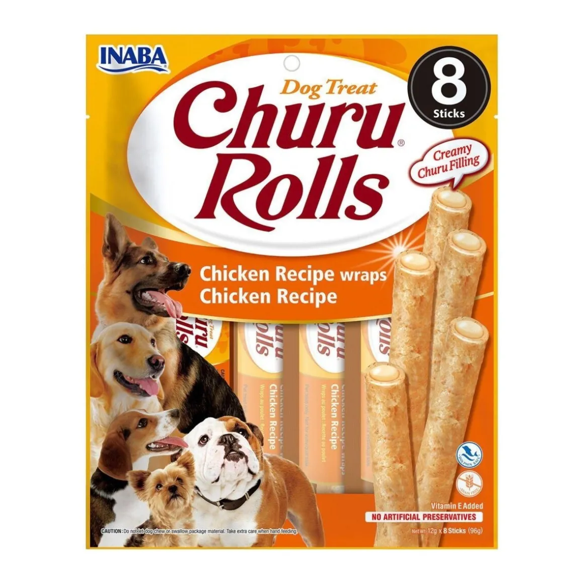 Churu Rolls koiran herkut, kana 8 kpl