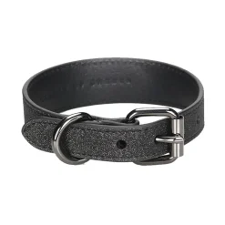 Collar of Sweden kapea solkipanta, musta glitter