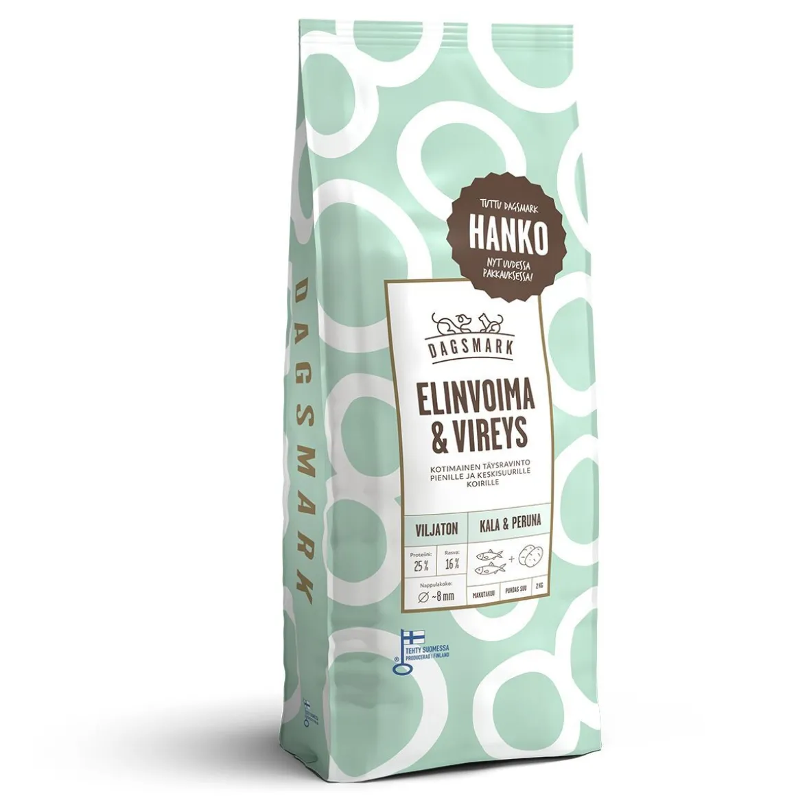 Dagsmark Elinvoima & Vireys viljaton kala-peruna 2 kg