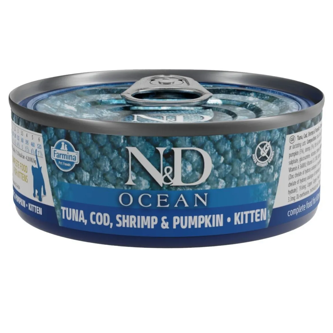 Farmina N&D Cat Ocean Tuna & Pumpkin Kitten 6 x 70 g
