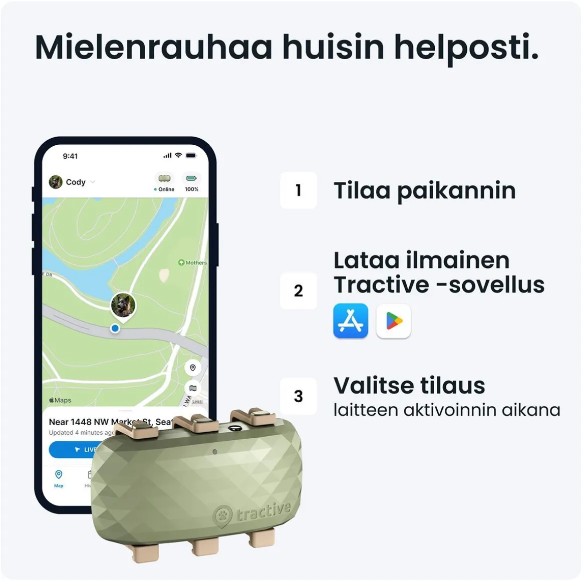 GPS koiralle Tractive XL