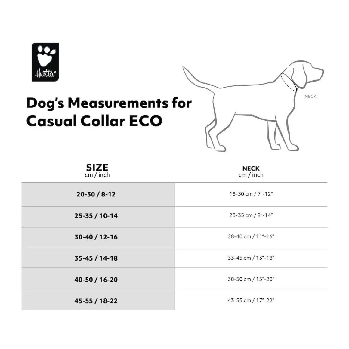 Hurtta Casual ECO koiran kaulapanta, turkoosi