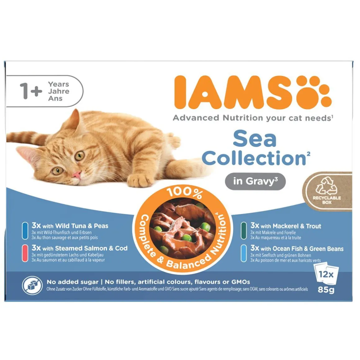 Iams Advanced Nutrition Gravy Kalalajitelma 12 x 85 g
