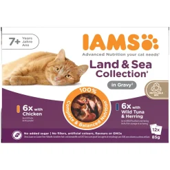 Iams Advanced Nutrition Senior Gravy Multipack 12 x 85 g