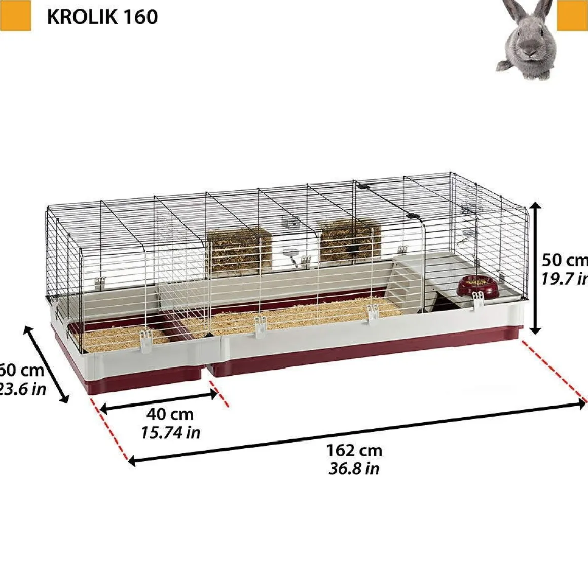 Kaninhäkki Ferplast Krolik 160