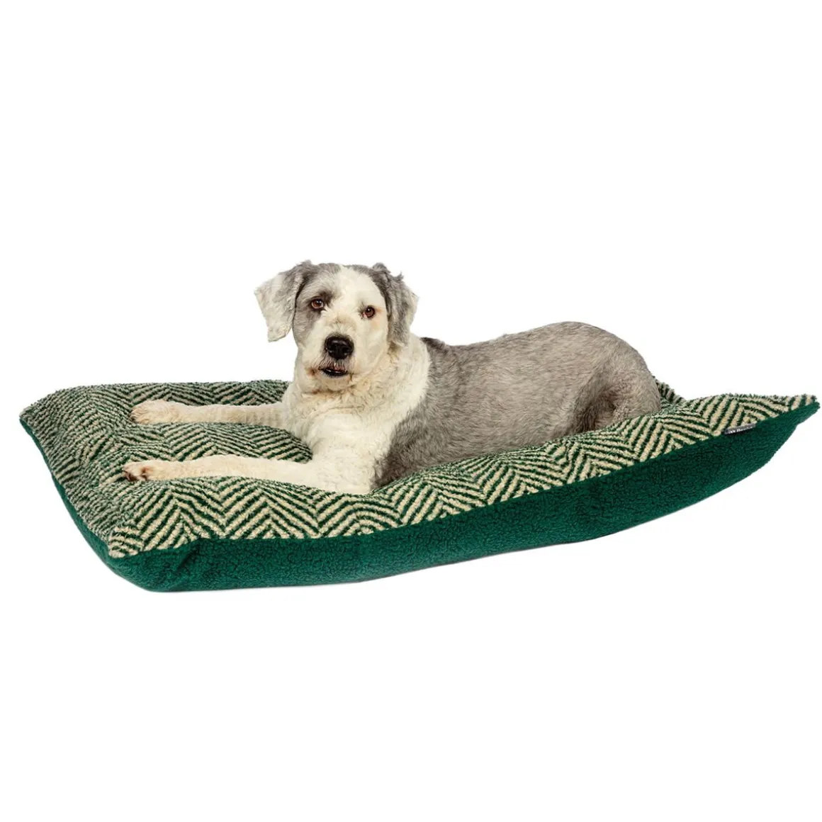 Koiran peti Danish design Herringbone vihreä