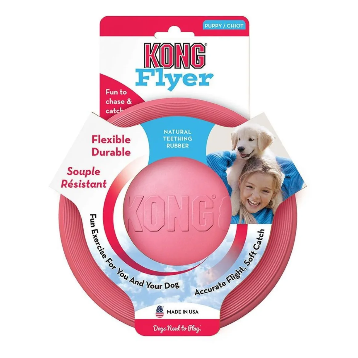 Kong Puppy Flyer, 18 cm