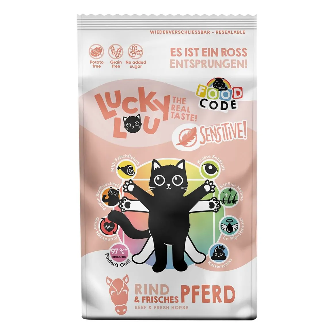 Lucky Lou Sensitive Nauta & Hevonen 1,7 kg