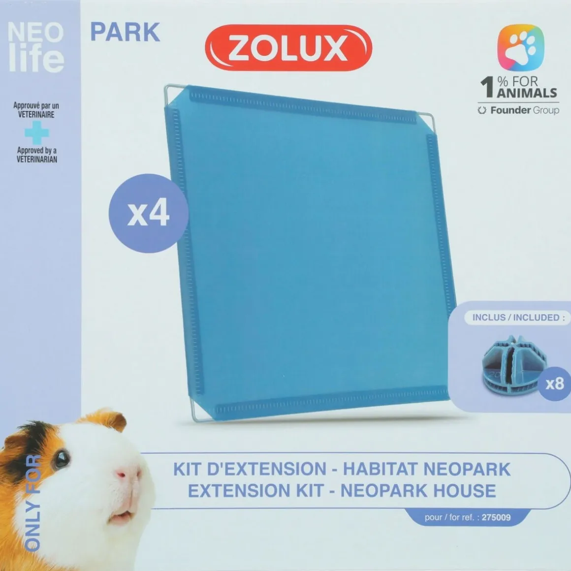 Marsun taikakuution lisäosat Zolux Nlife Habitat 4 kpl, muovia