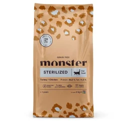 Monster Cat Grain Free Sterilized Kalkkuna & Kana