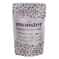 Monster Cat Sterilized Chicken & Turkey 16 x 85 g