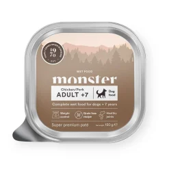 Monster Dog Adult +7 Chicken/Pork Patee 150 g