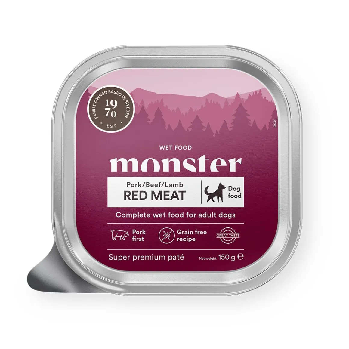 Monster Dog Adult Red Meat Patee 150 g