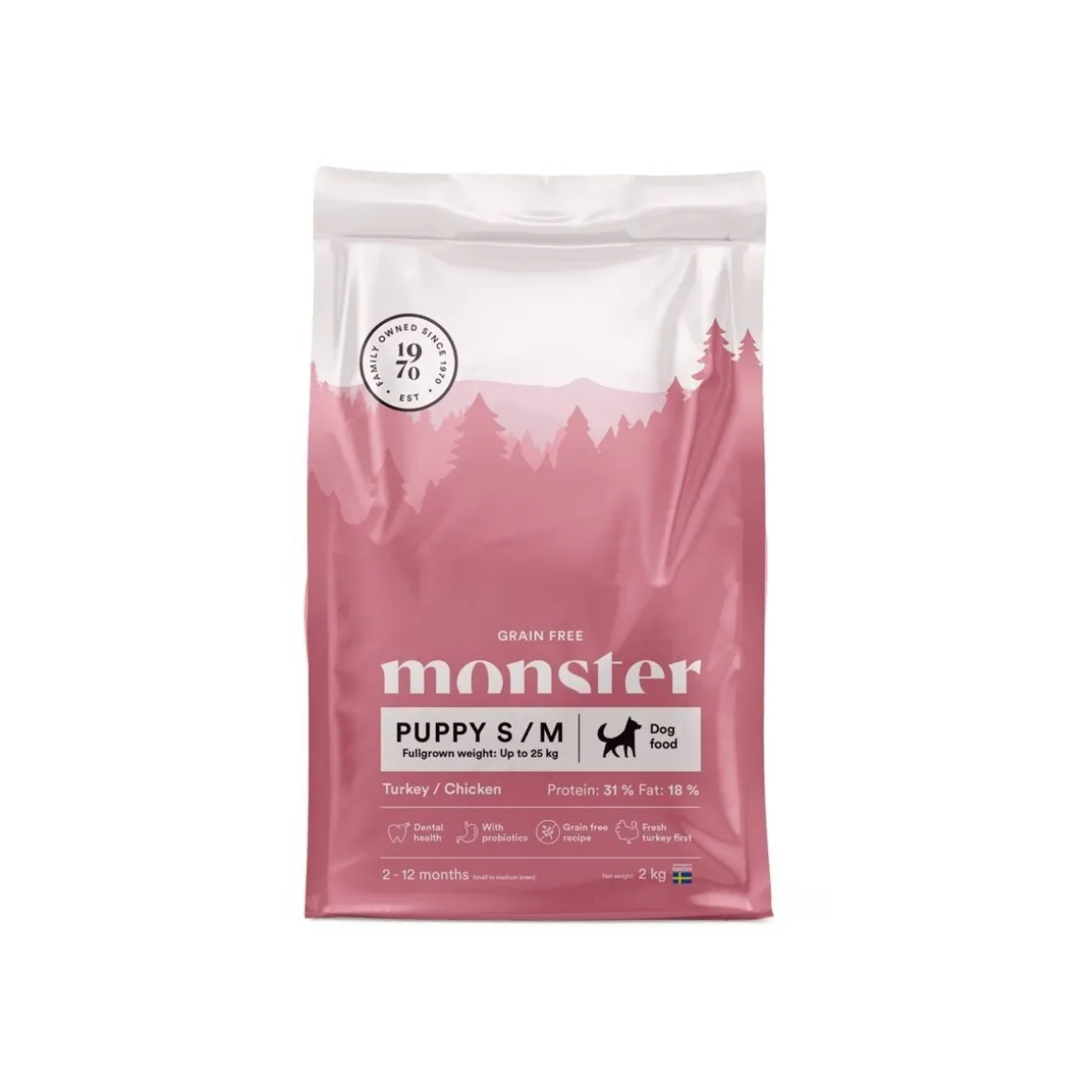 Monster Puppy Small Grain Free Kalkkuna&Kana