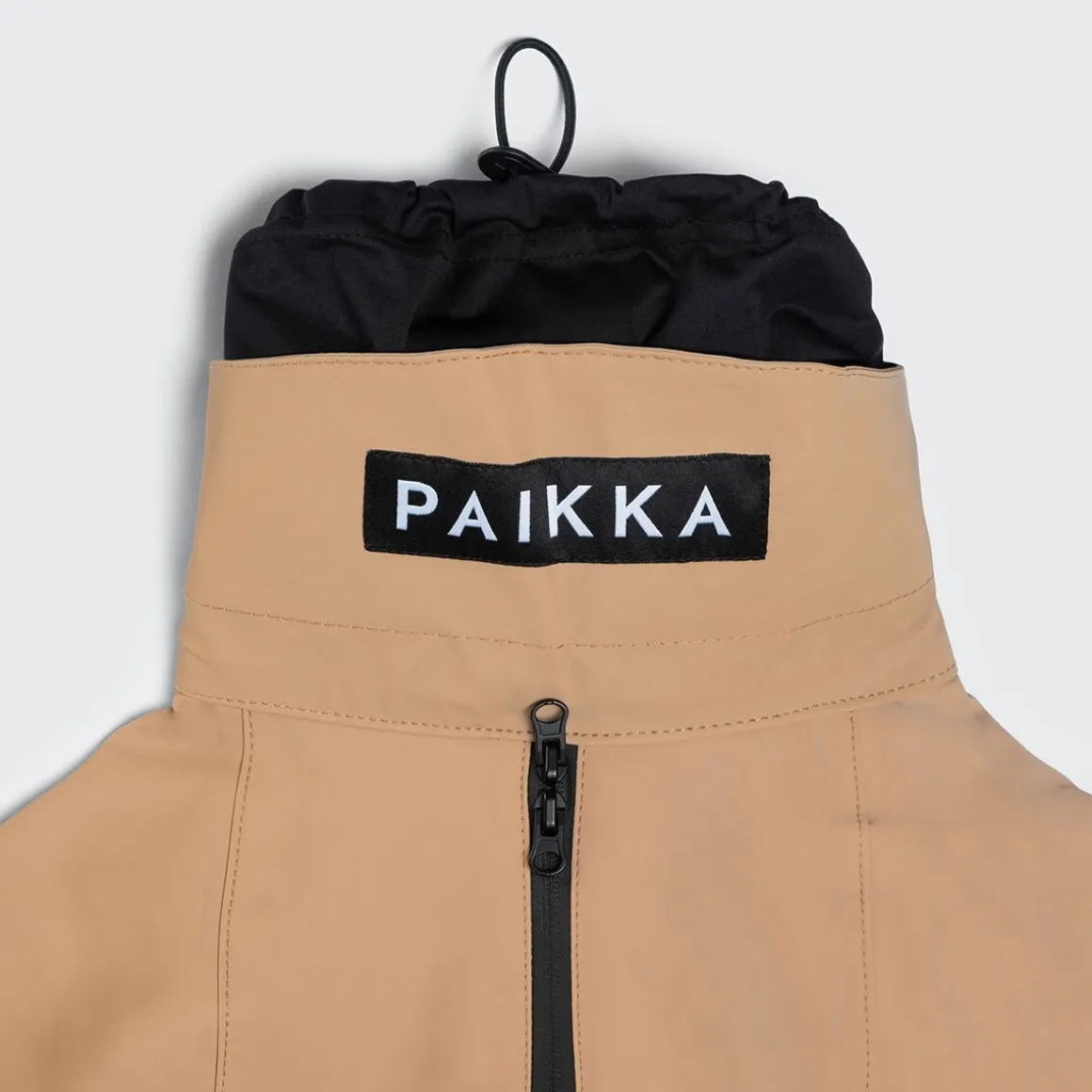 PAIKKA koiran sadetakki, heijastava taupe