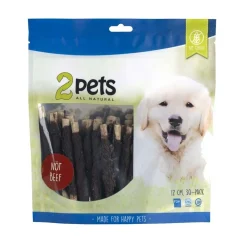 2pets Purutikut lihakääreellä 12 cm 30 kpl
