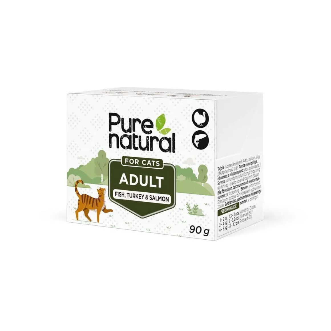 Purenatural Cat Adult merikala, kalkkuna & lohi 90 g
