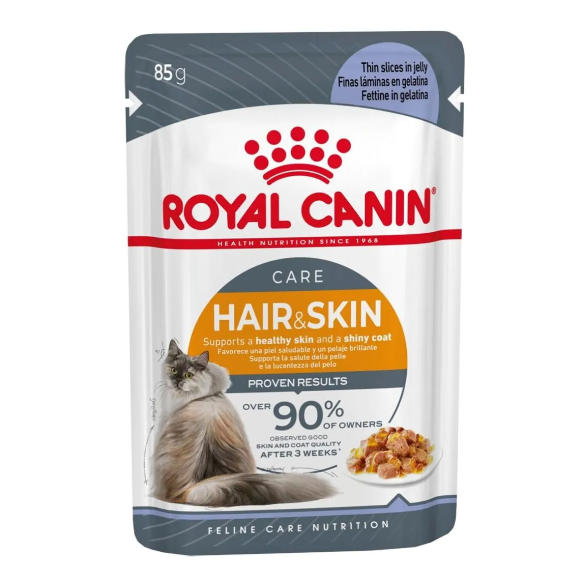 Royal Canin Hair & Skin Care Jelly 85g, 48-pack