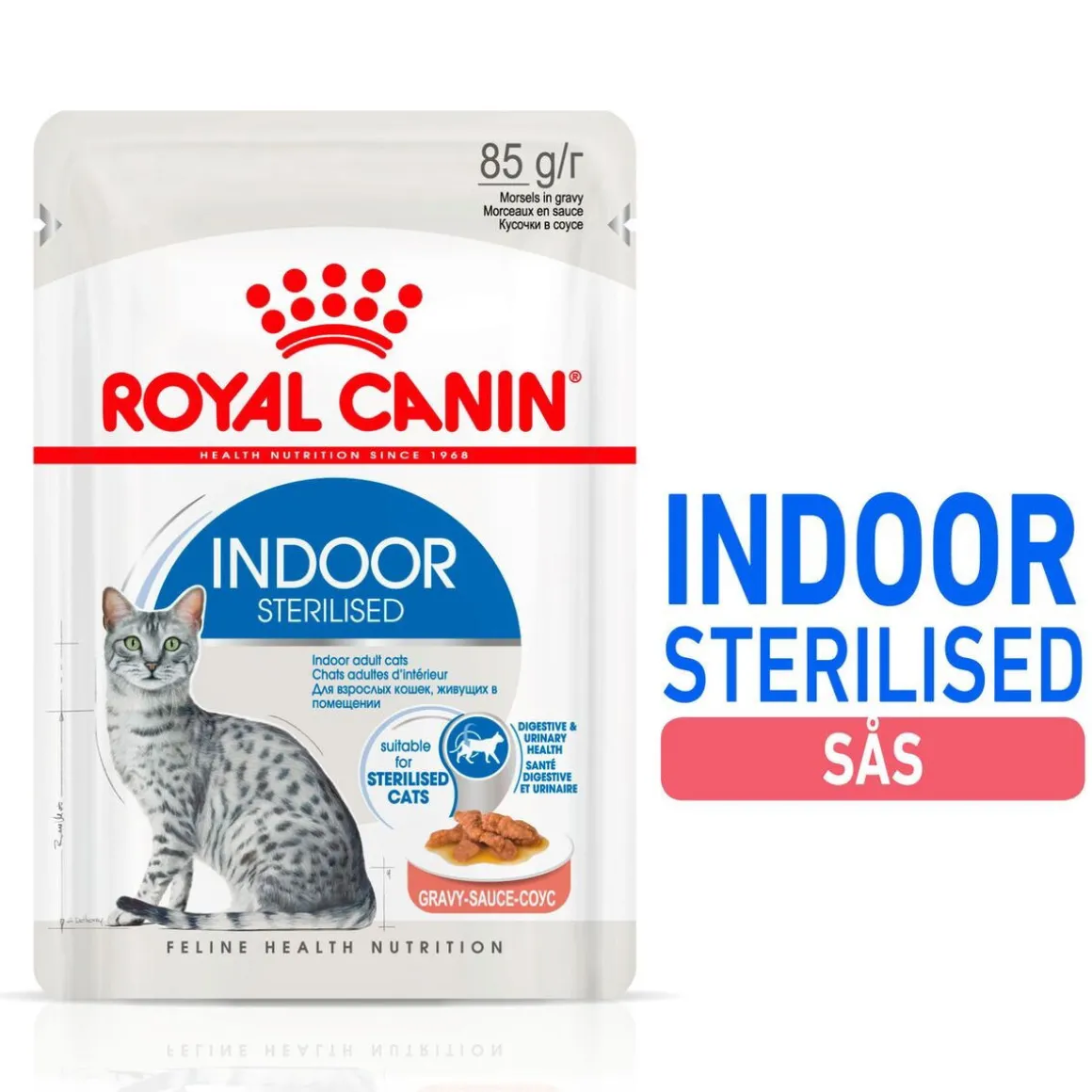 Royal Canin Indoor Gravy 85 g, 48-pack