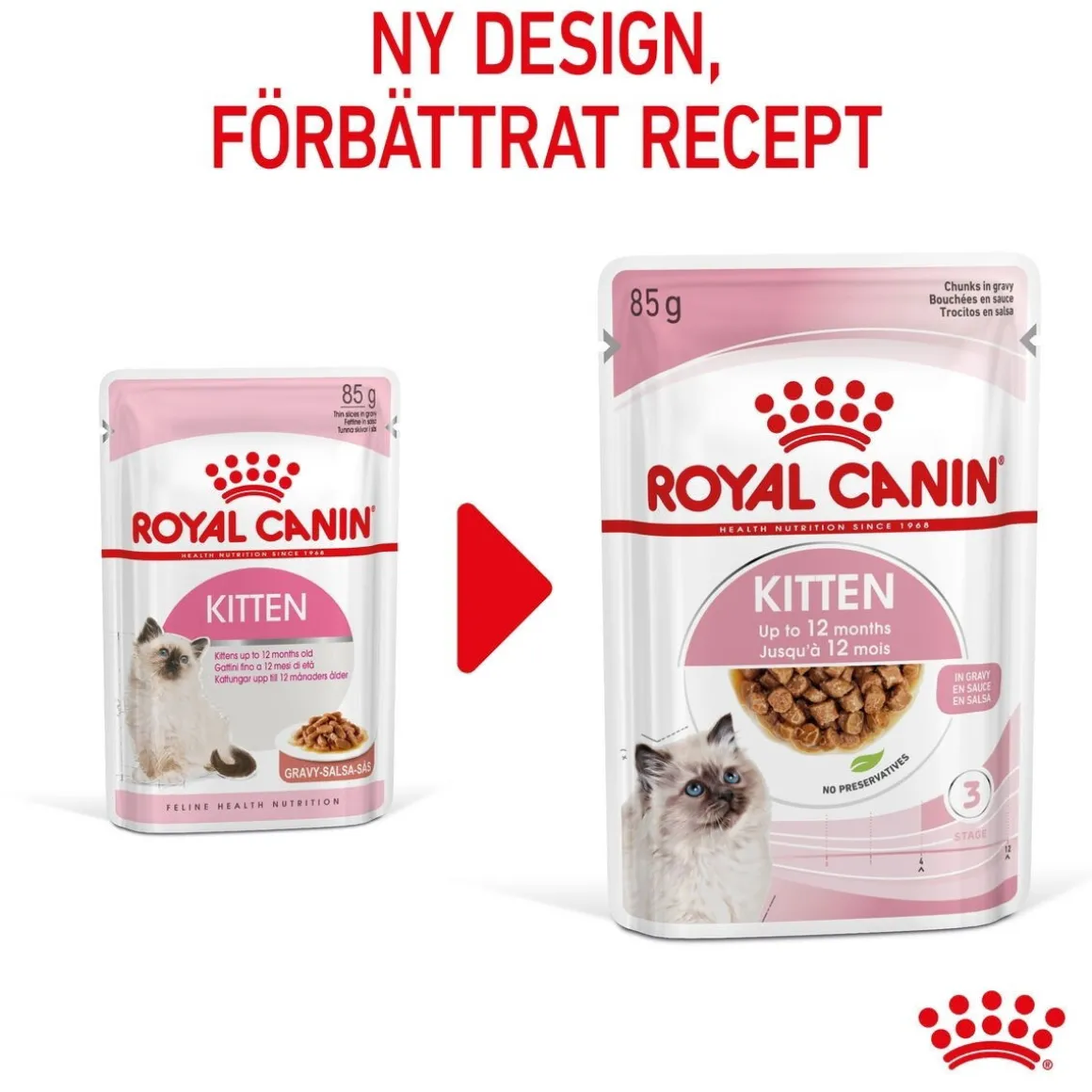 Royal Canin Kitten Gravy 85g, 48-pack