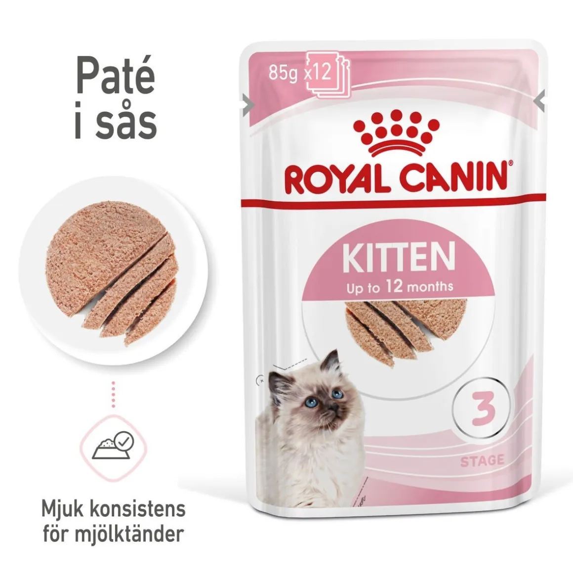 Royal Canin Kitten Loaf 85g, 48-pack