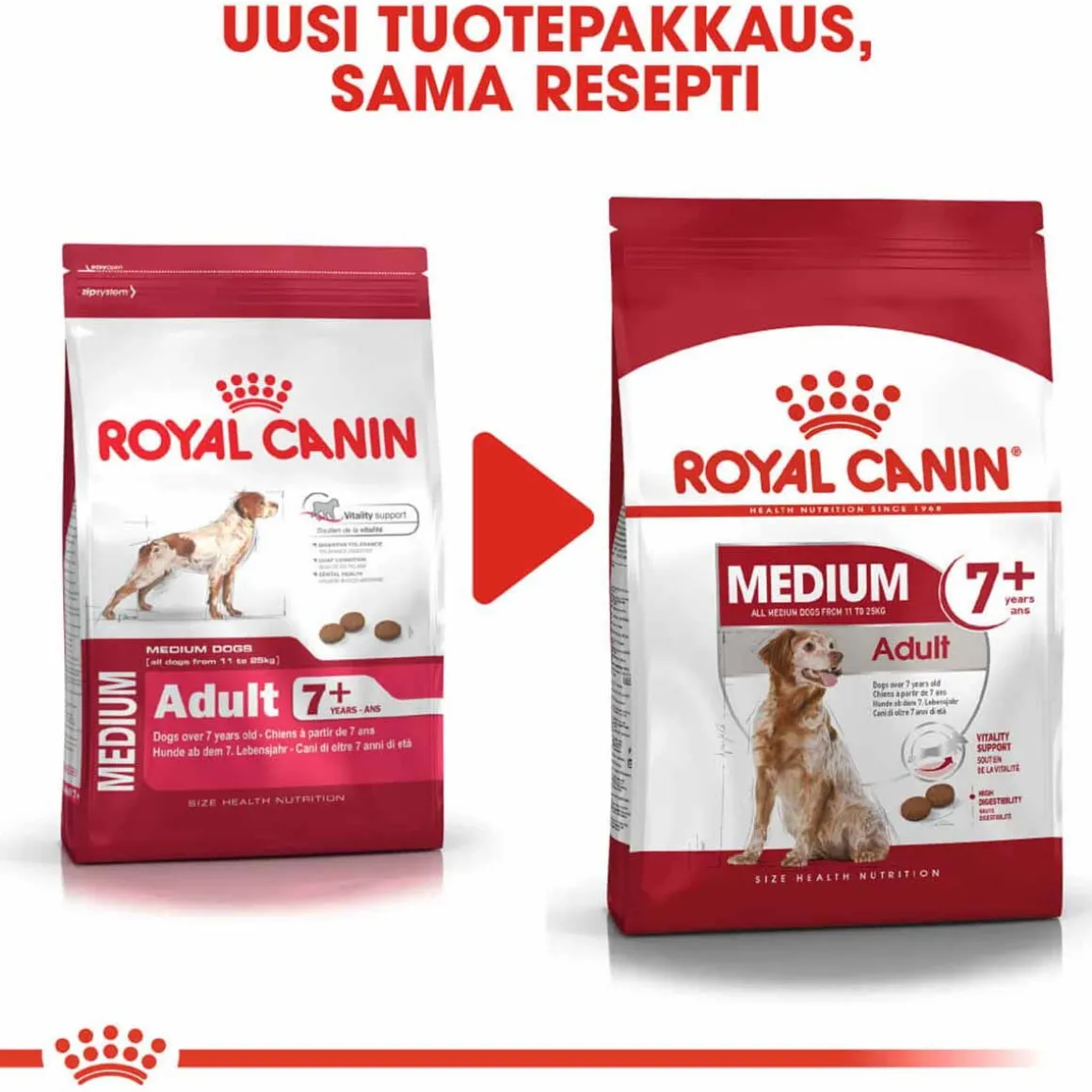 Royal Canin Medium Adult 7+ 2 x 15kg