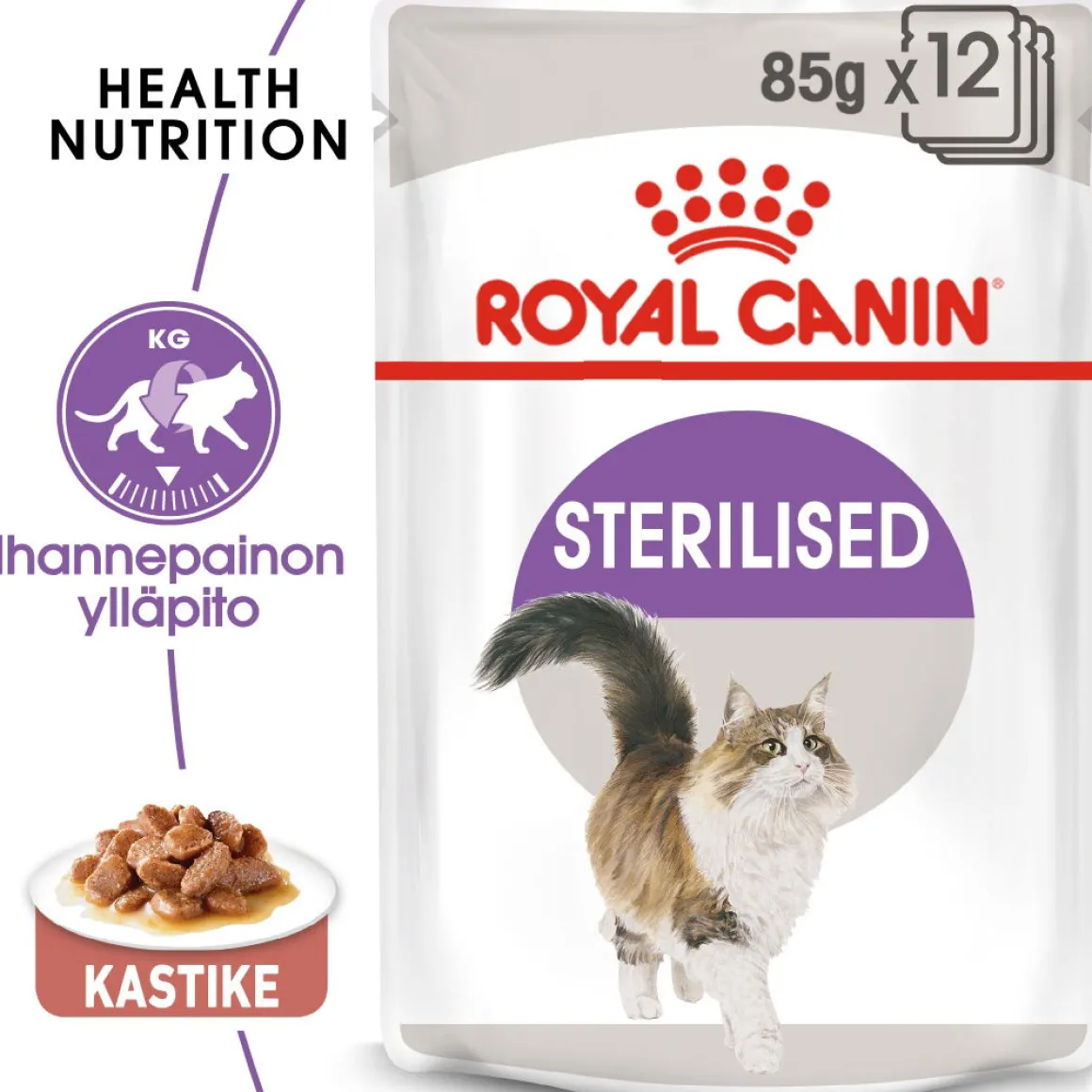 Royal Canin Sterilised Gravy 85g, 48-pack