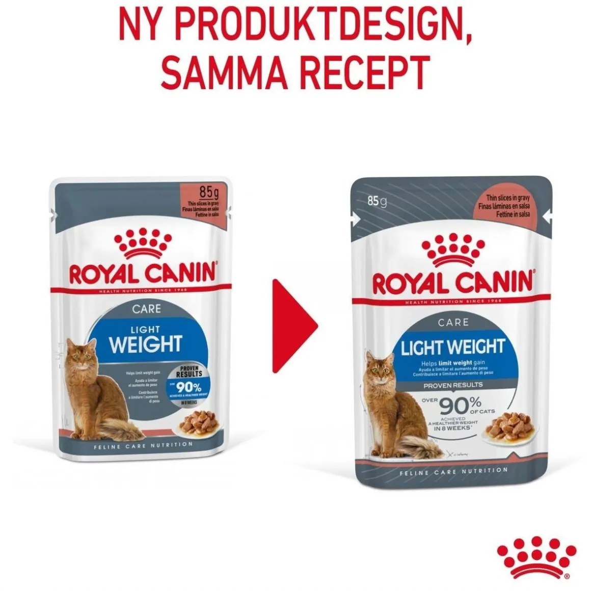 Royal Canin Ultra Light Gravy 85g, 48-pack