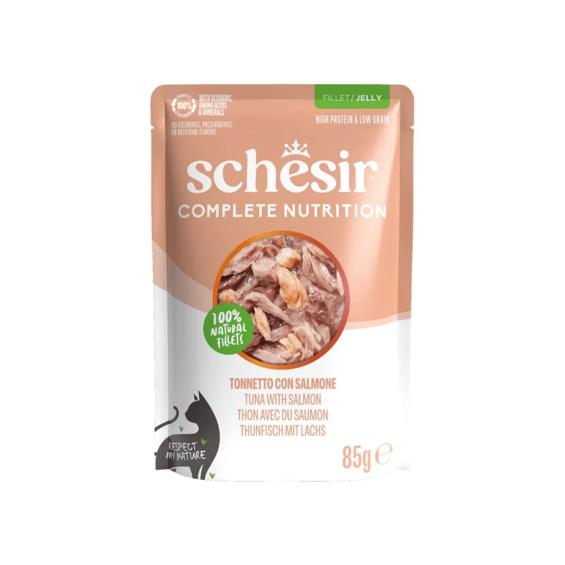 Schesir C&B Tuna salmon in Jelly Pouch 85 g