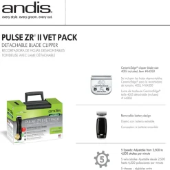 Trimmauskone Andis Pulze ZR II Vet Pack