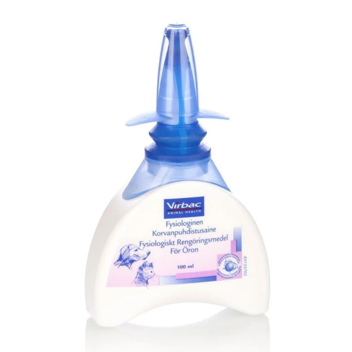 Virbac Fysiologinen korvanpuhdistaja 100 ml