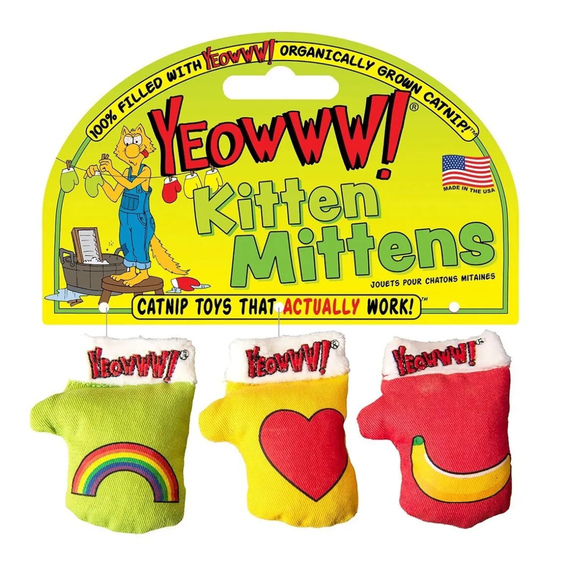 Yeowww kissanminttulelut Kitten Mittens 3 kpl
